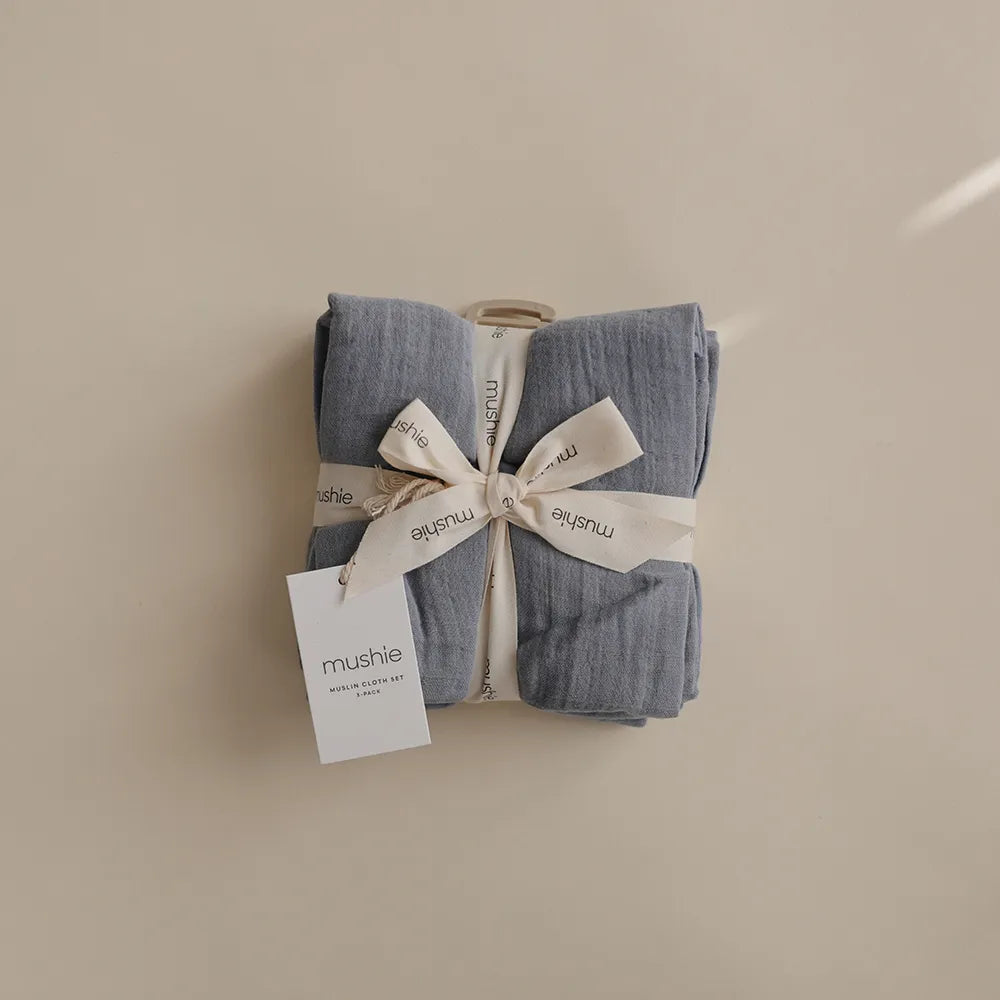 Mushie muslin stofbleer - 3-pak
