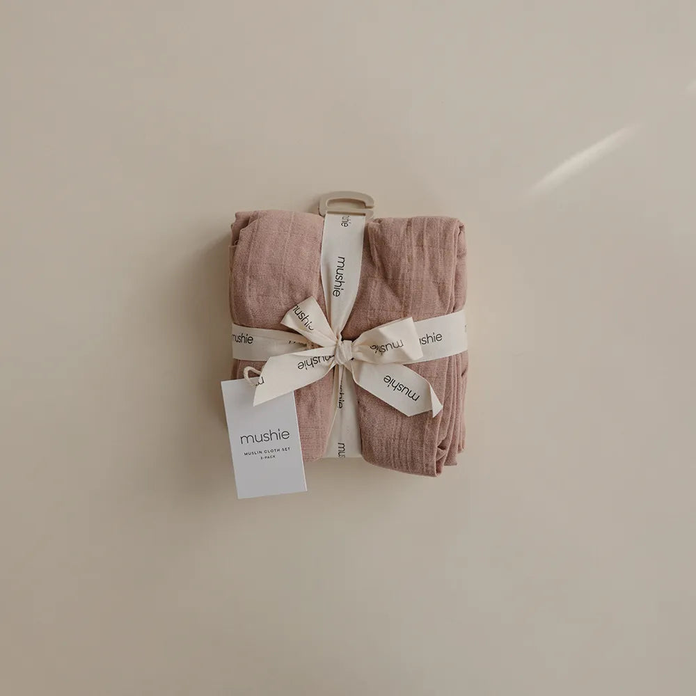 Mushie muslin stofbleer - 3-pak
