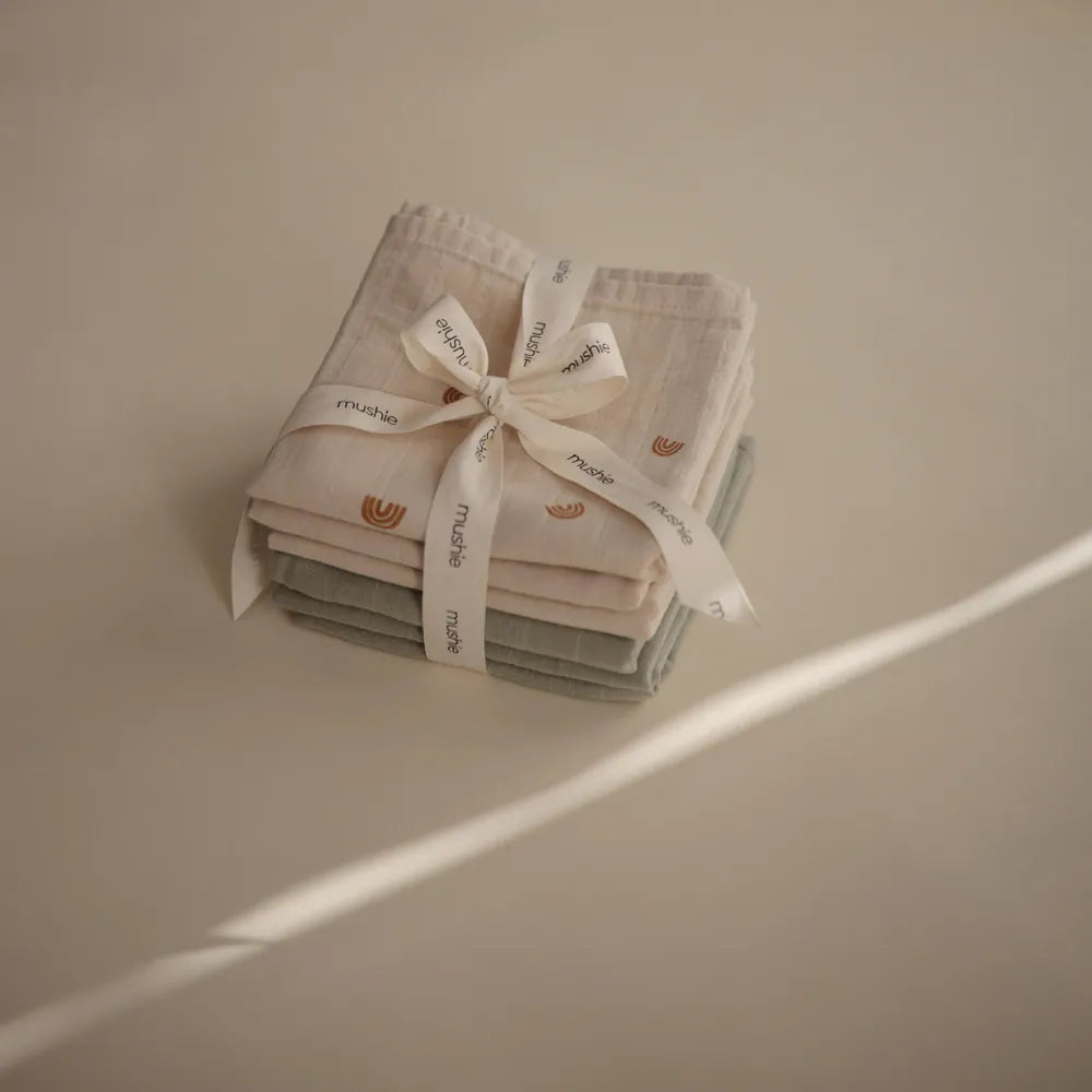 Mushie muslin stofbleer - 3-pak