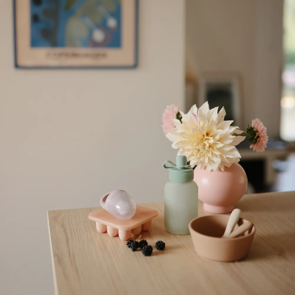 Mushie silikone puréposer - 2-pak