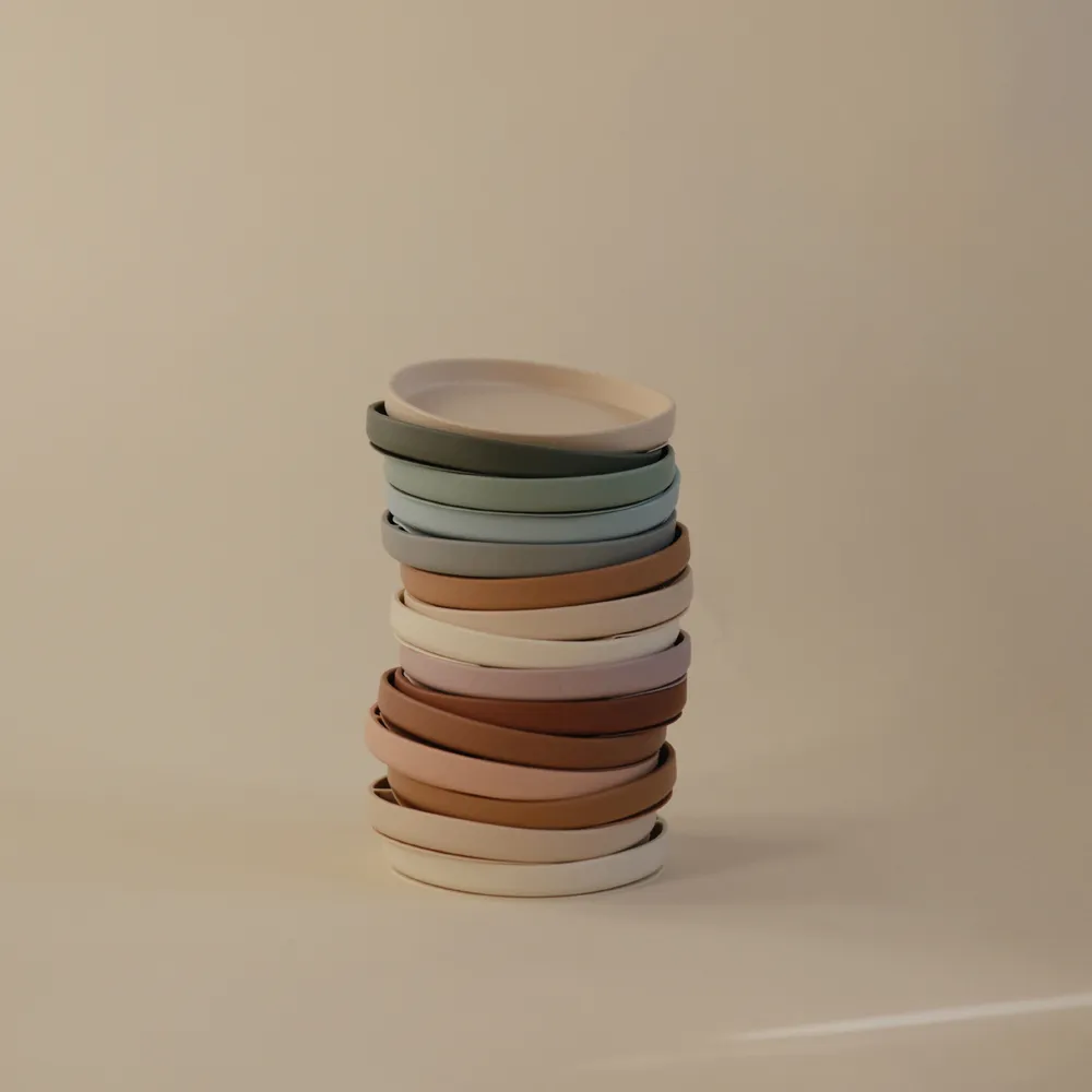 Mushie klassisk skridsikker tallerken