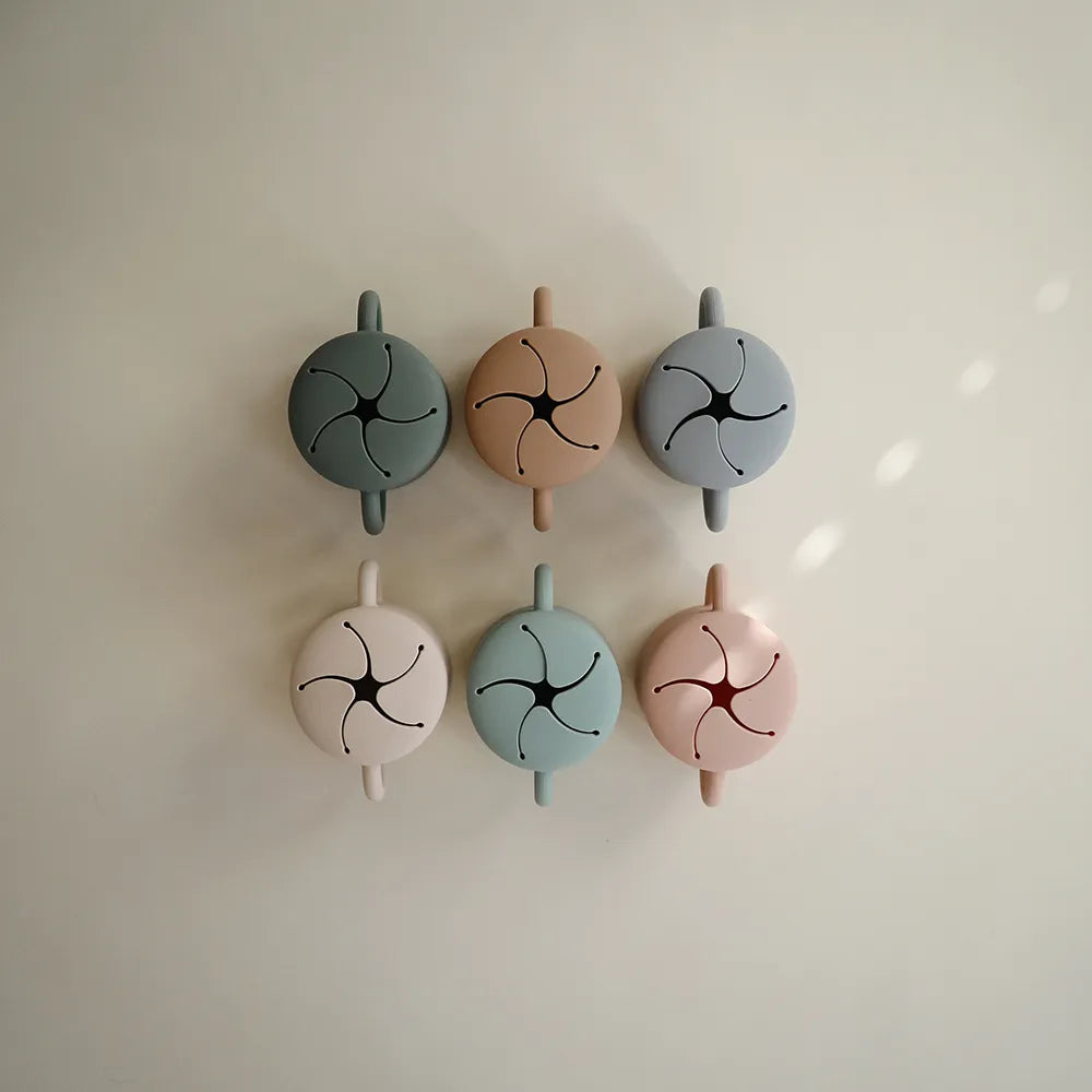 Mushie silikone snack kop