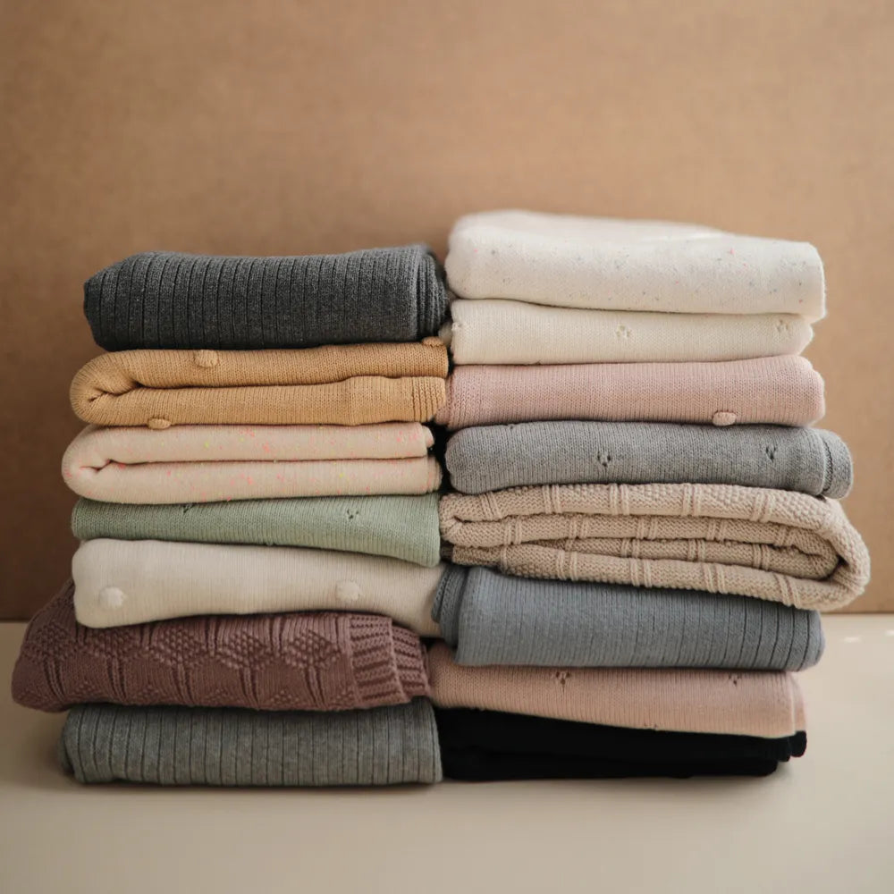 Mushie babytæppe - Pointelle