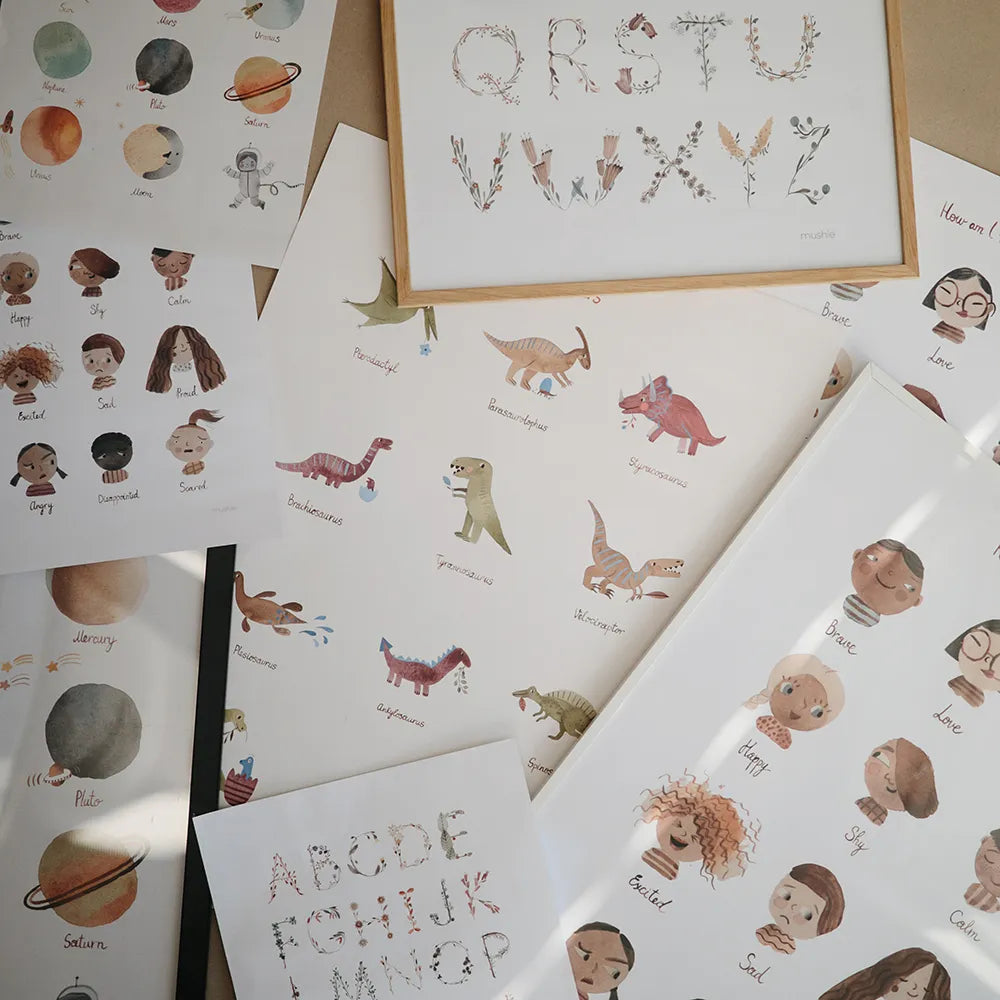 Mushie plakat - Svensk alfabet