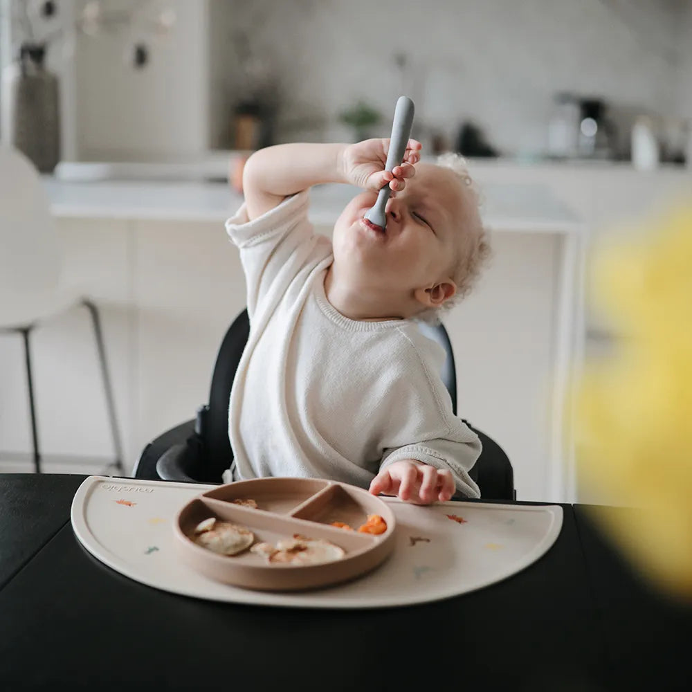 Mushie skridsikker tallerken - 3-delt