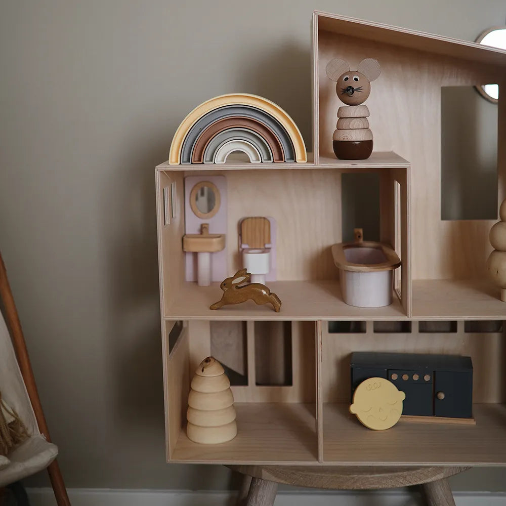 Mushie aktivitetslegetøj regnbue