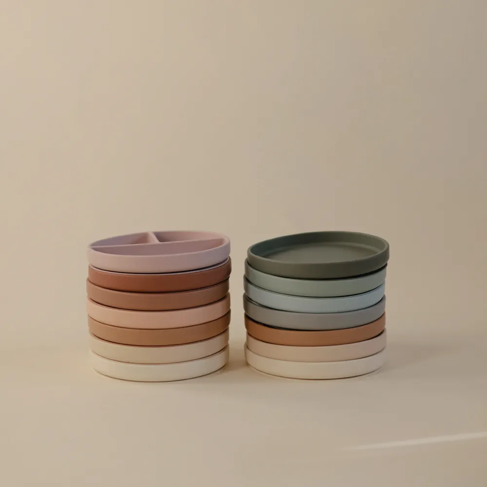 Mushie klassisk skridsikker tallerken