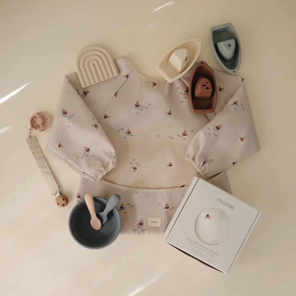 Mushie langærmet hagesmæk