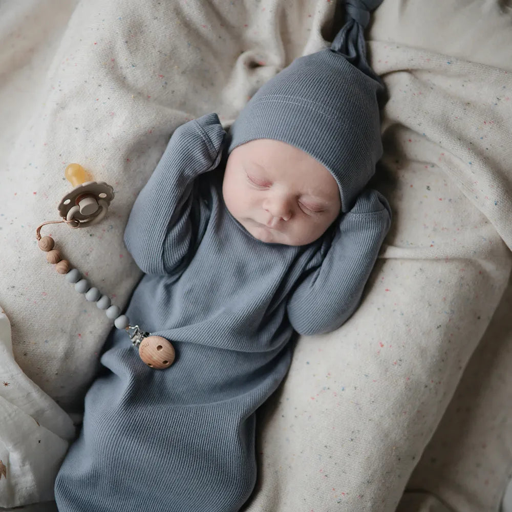 Mushie baby beanie hue