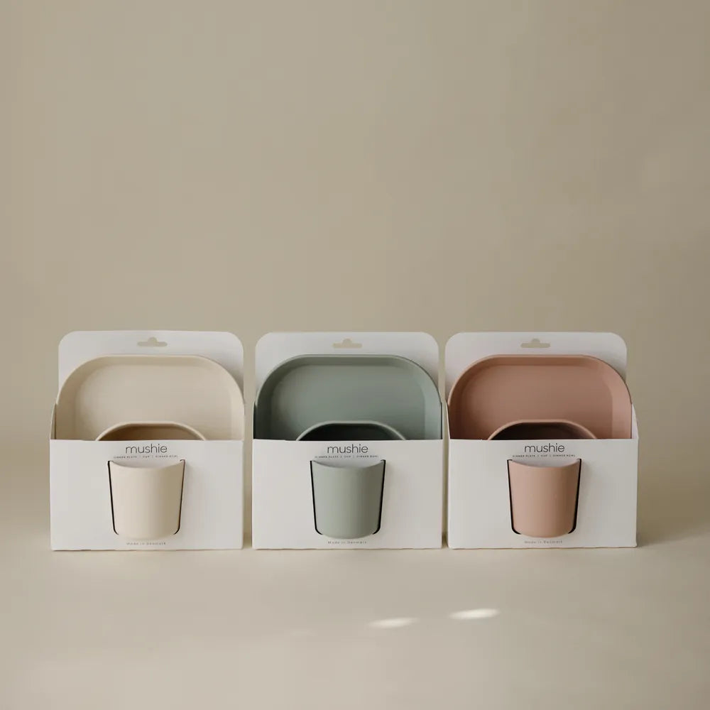 Mushie firkantet spisesæt