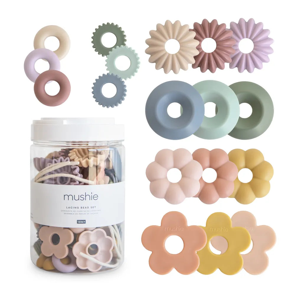Mushie Snørelegetøj med store figurer