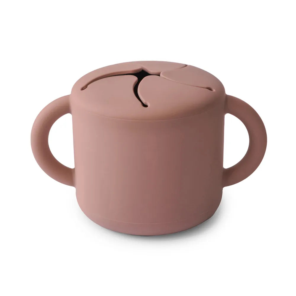 Mushie silikone snack kop