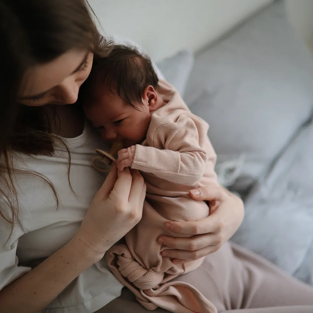 Mushie baby bodystocking