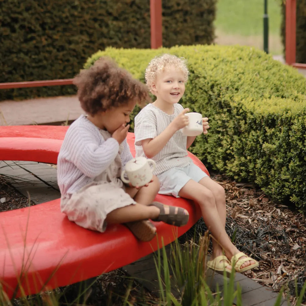 Mushie silikone snack kop