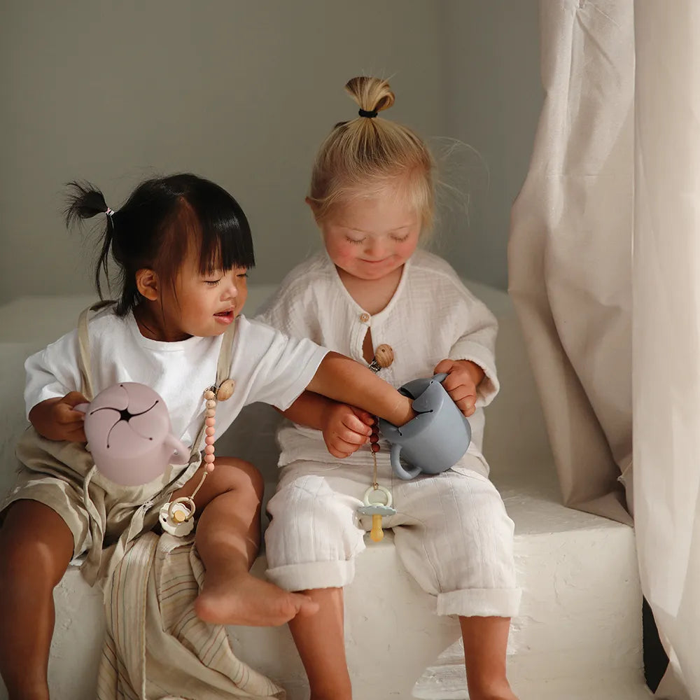 Mushie silikone snack kop