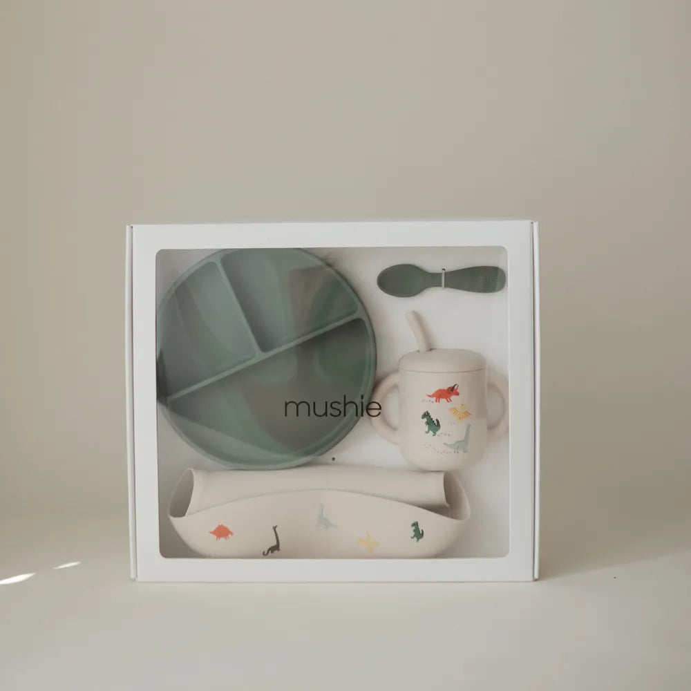 Mushie silikone spisesæt