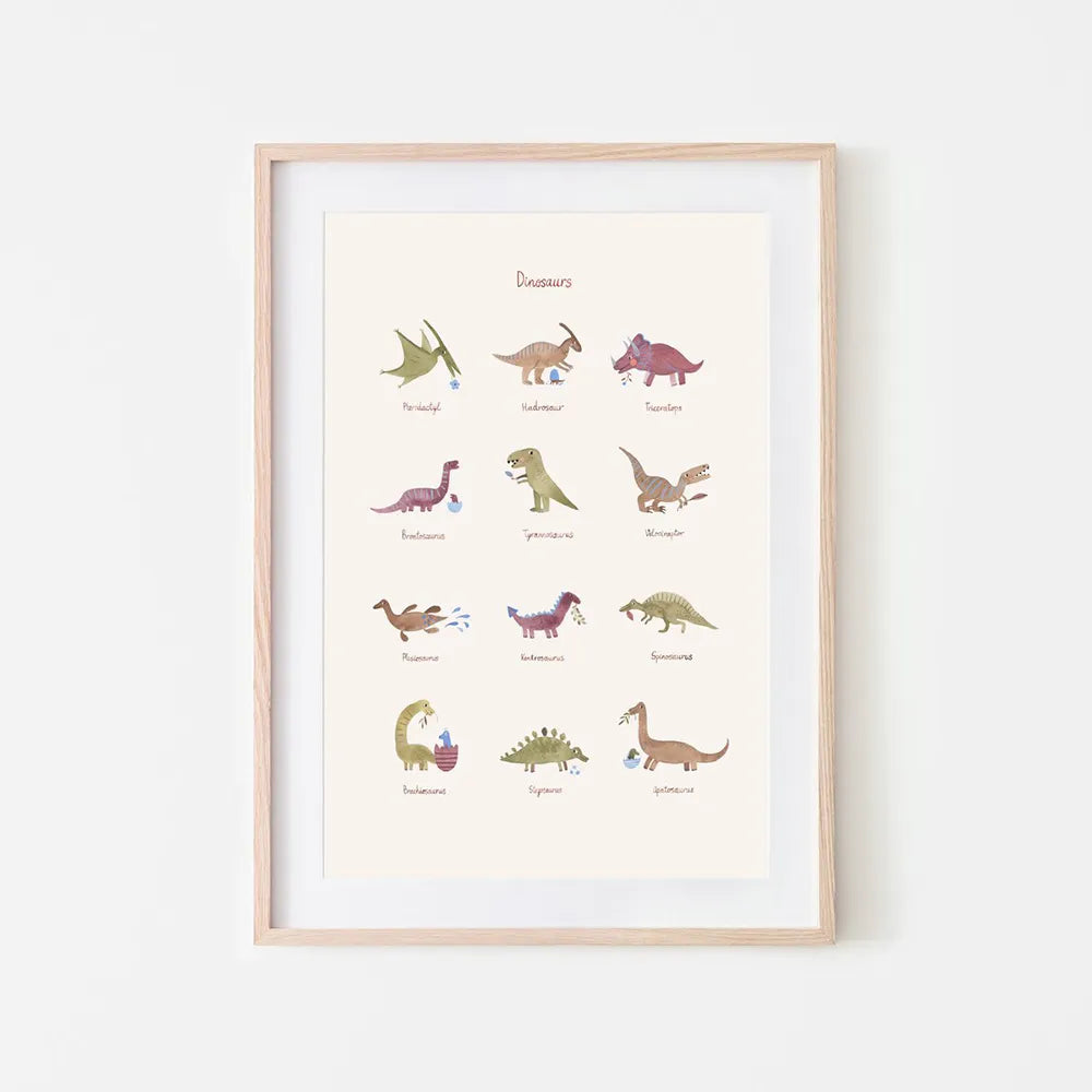 Mushie plakat - Dinosaurs