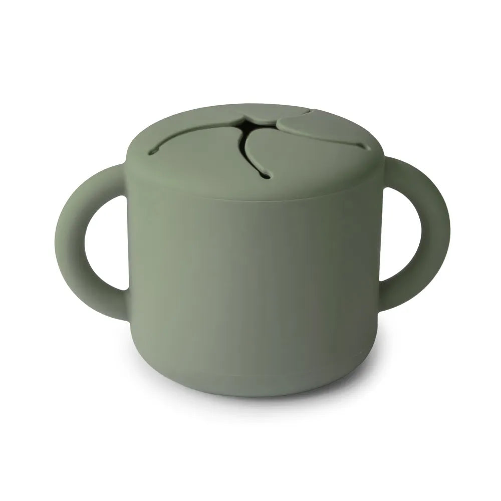 Mushie silikone snack kop