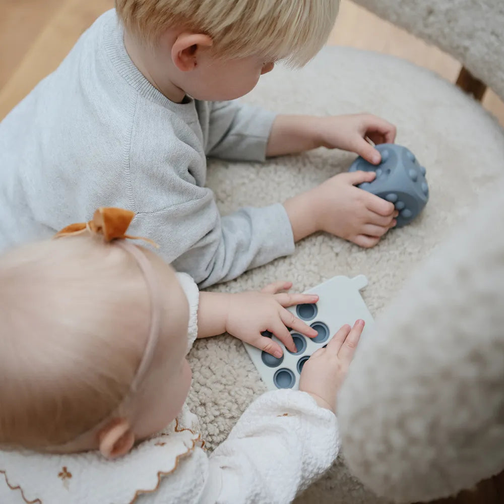 Mushie sanselegetøj - Terninger, 2-pak