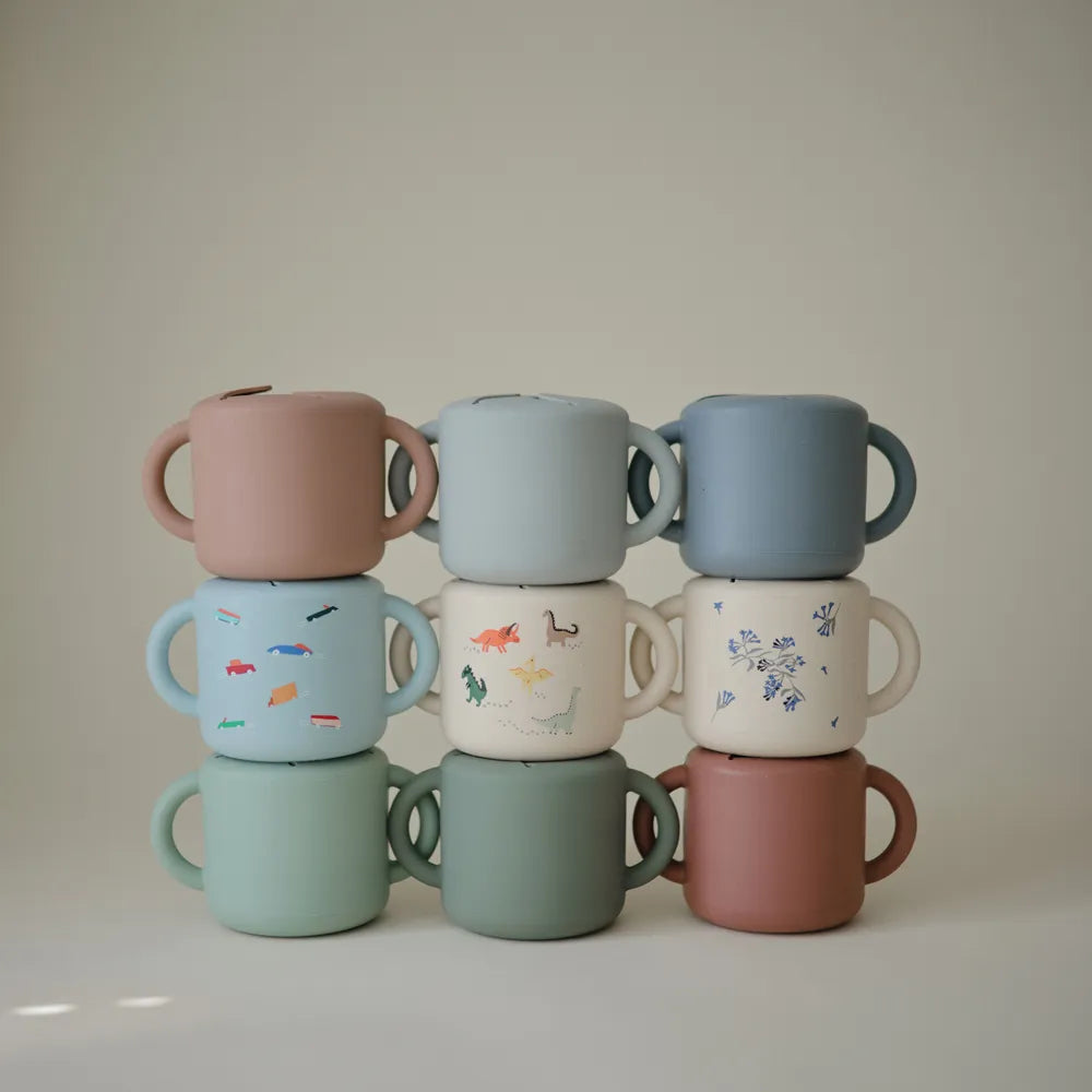 Mushie silikone snack kop