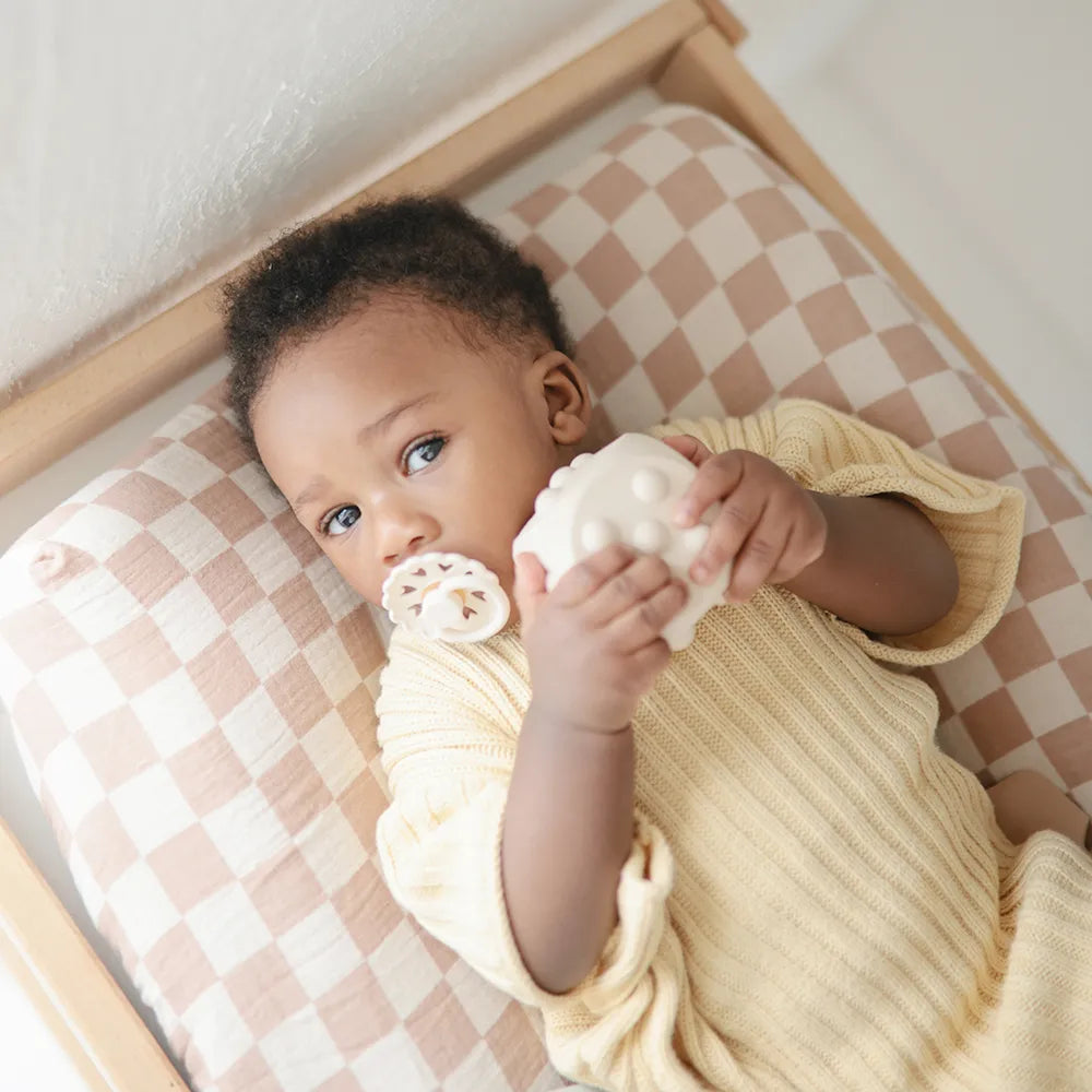 Mushie sanselegetøj - Terninger, 2-pak