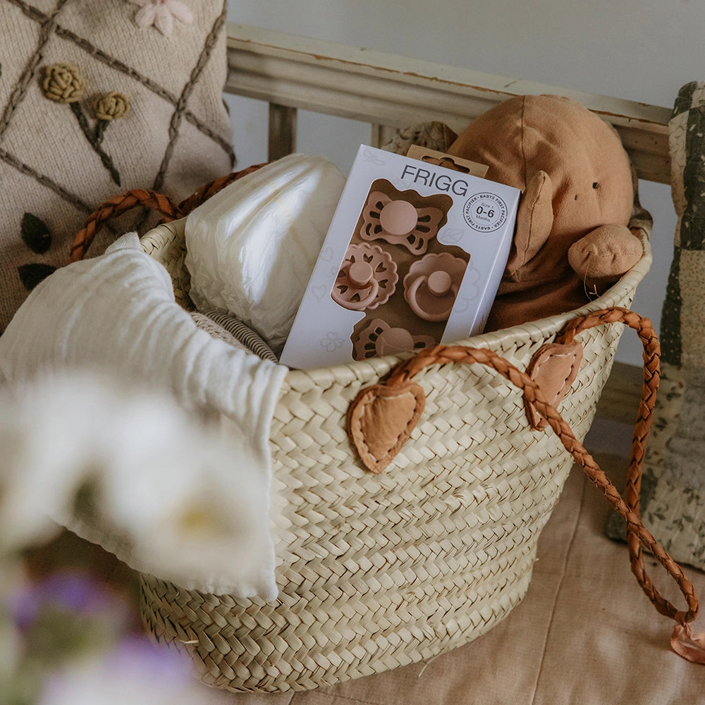 FRIGG Baby's First Pacifier - Floral Heart