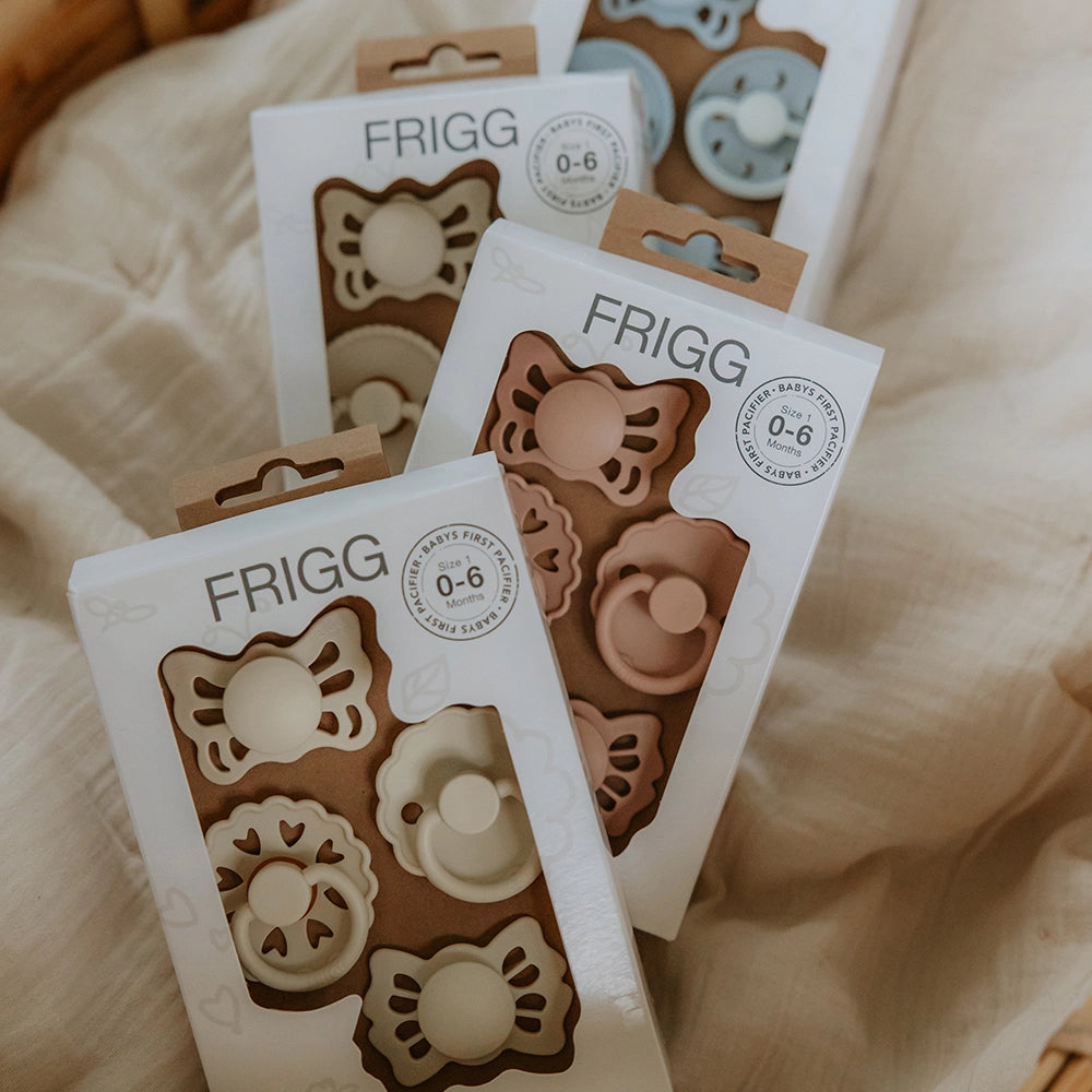 FRIGG Baby's First Pacifier - Floral Heart