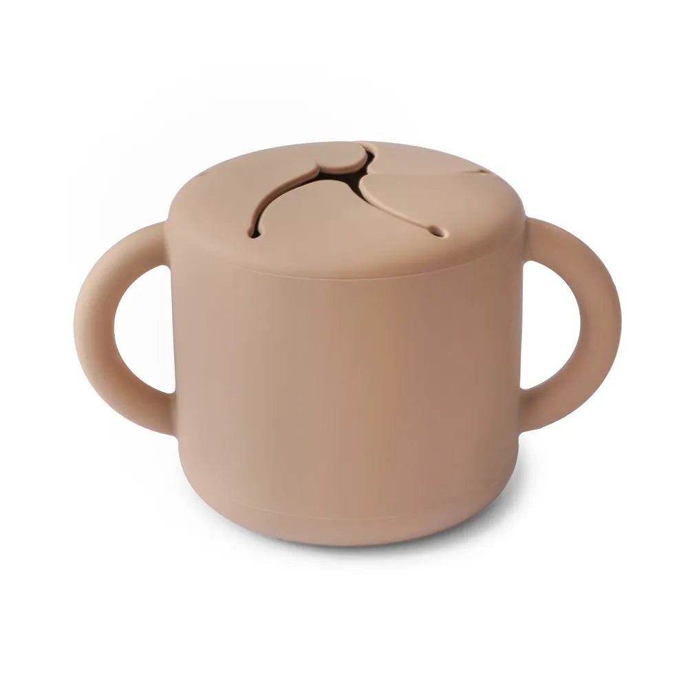 Mushie silikone snack kop