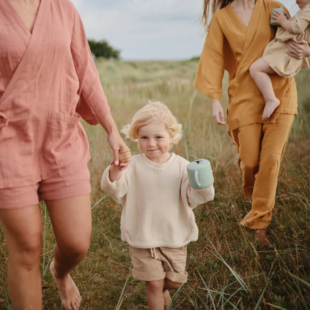 Mushie silikone snack kop