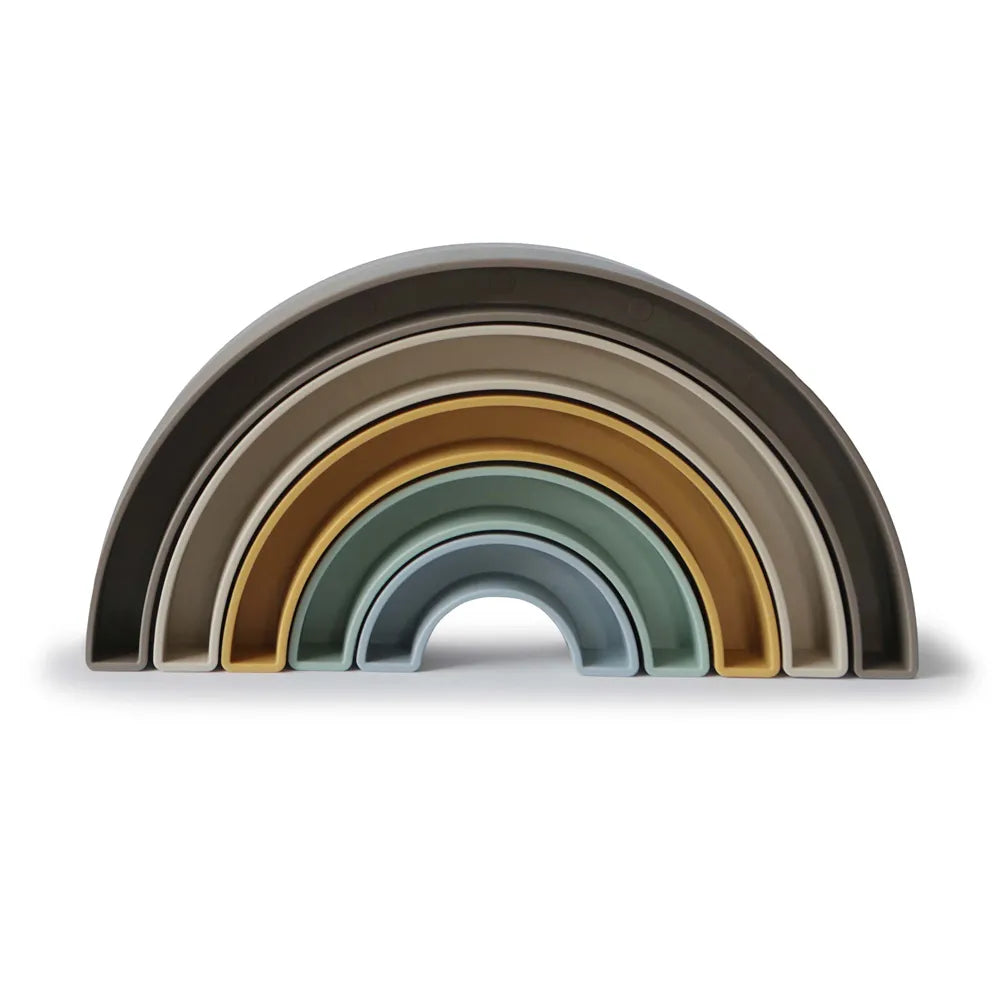 Mushie aktivitetslegetøj regnbue