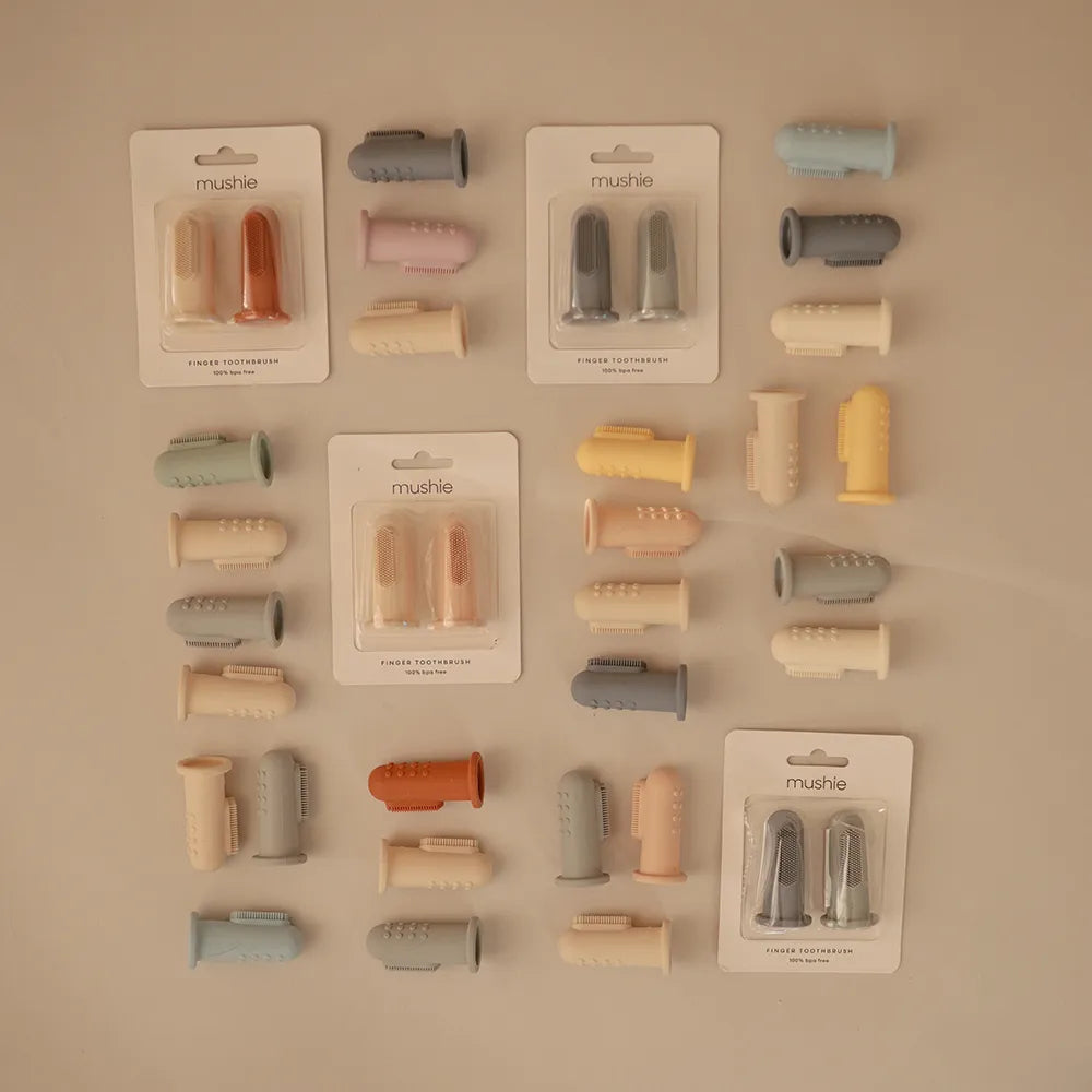 Mushie fingertandbørste - 2-pak