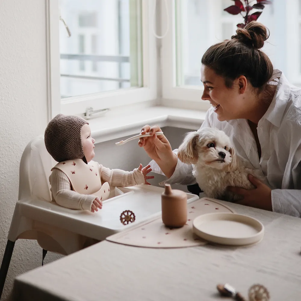 Mushie klassisk skridsikker tallerken