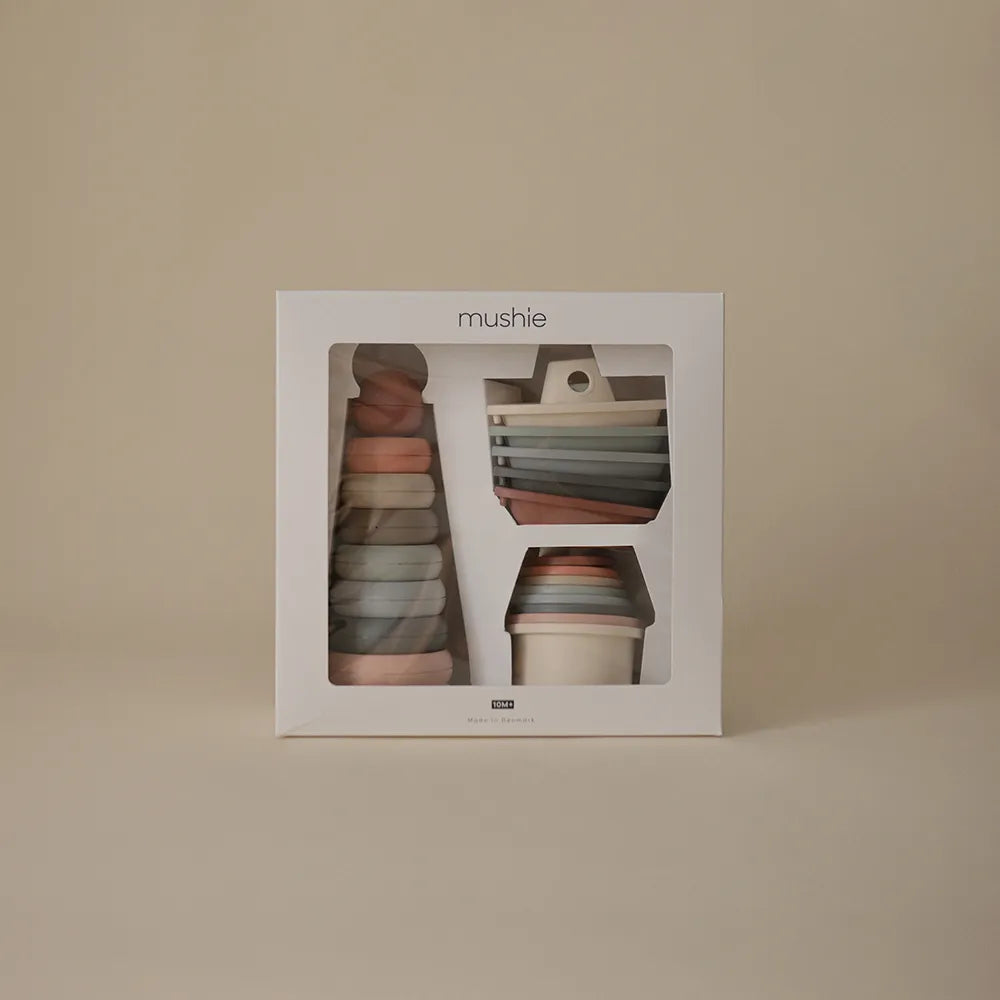 Mushie legetøjsgaveæske - 3-pak