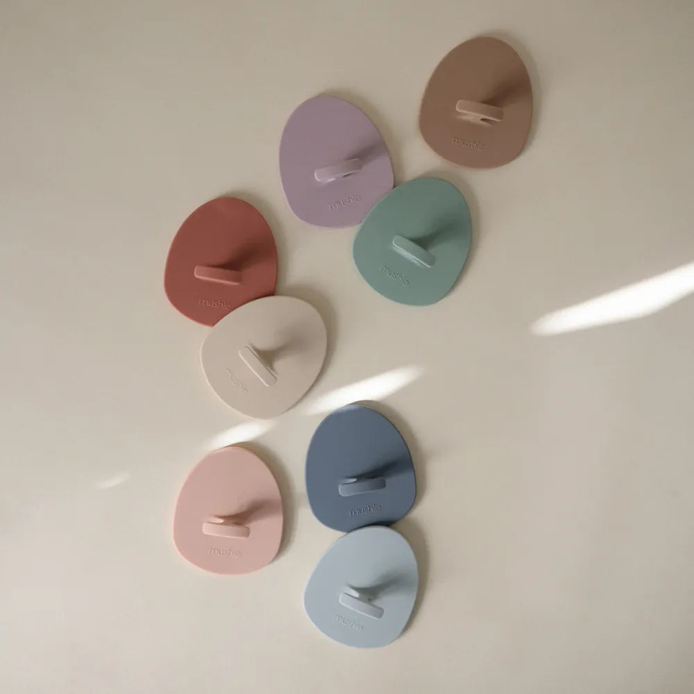 Mushie babybørster i silikone - 2-pak