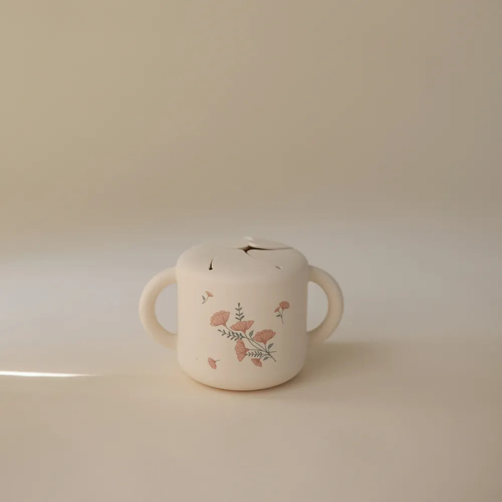 Mushie silikone snack kop