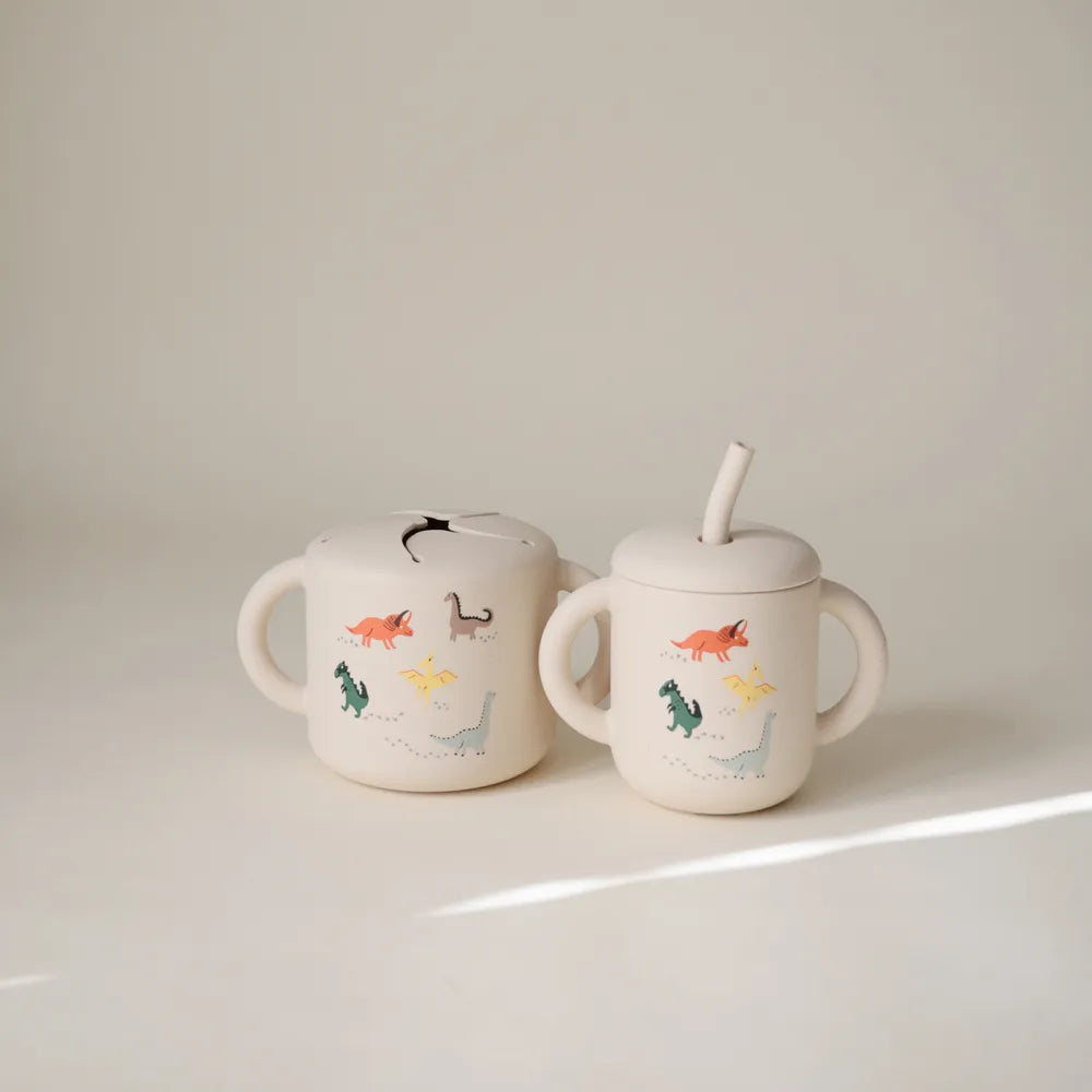 Mushie silikone snack kop