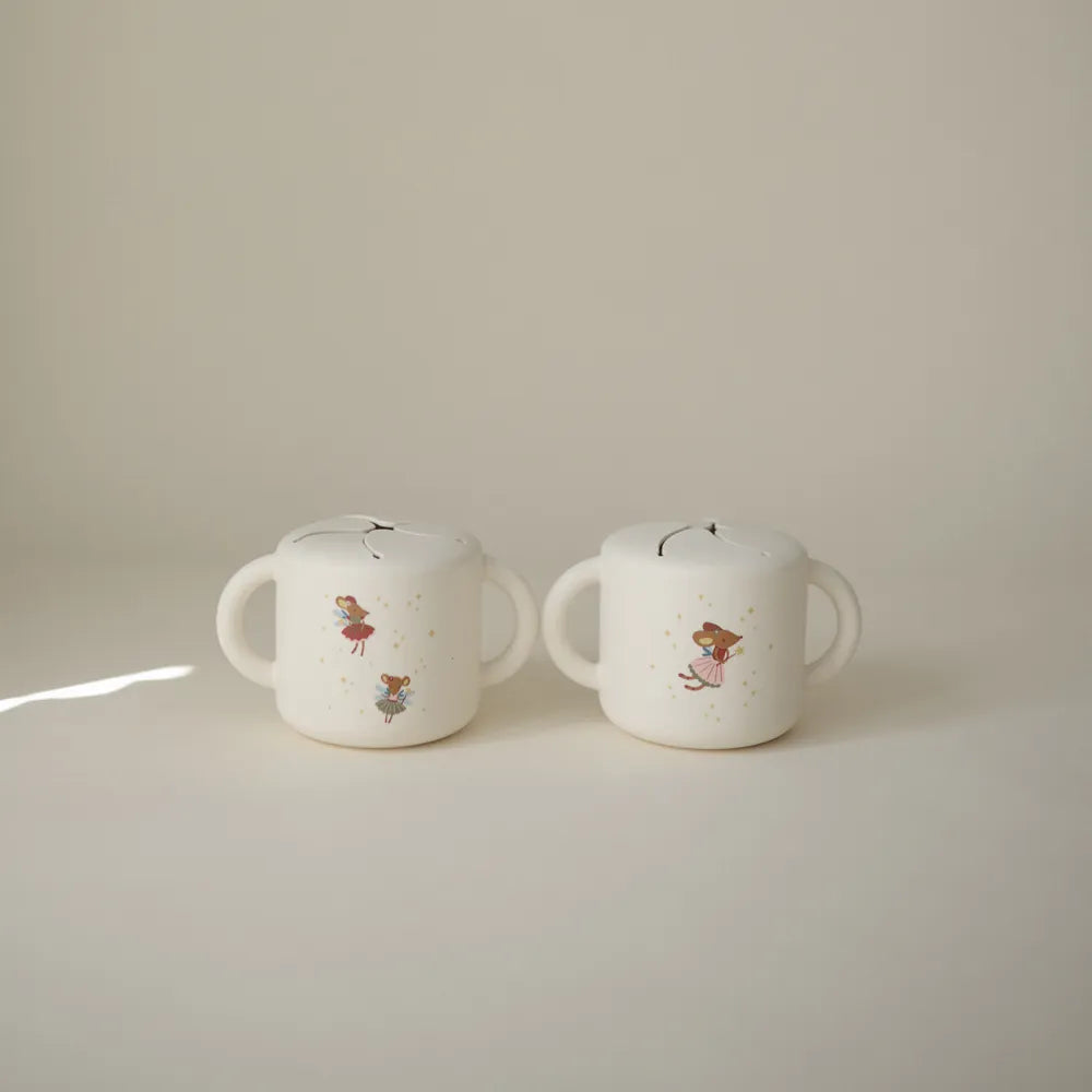 Mushie silikone snack kop