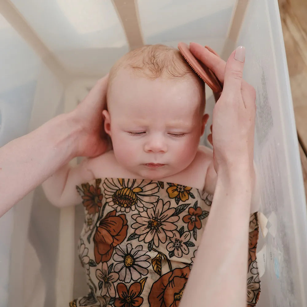 Mushie babybørster i silikone - 2-pak