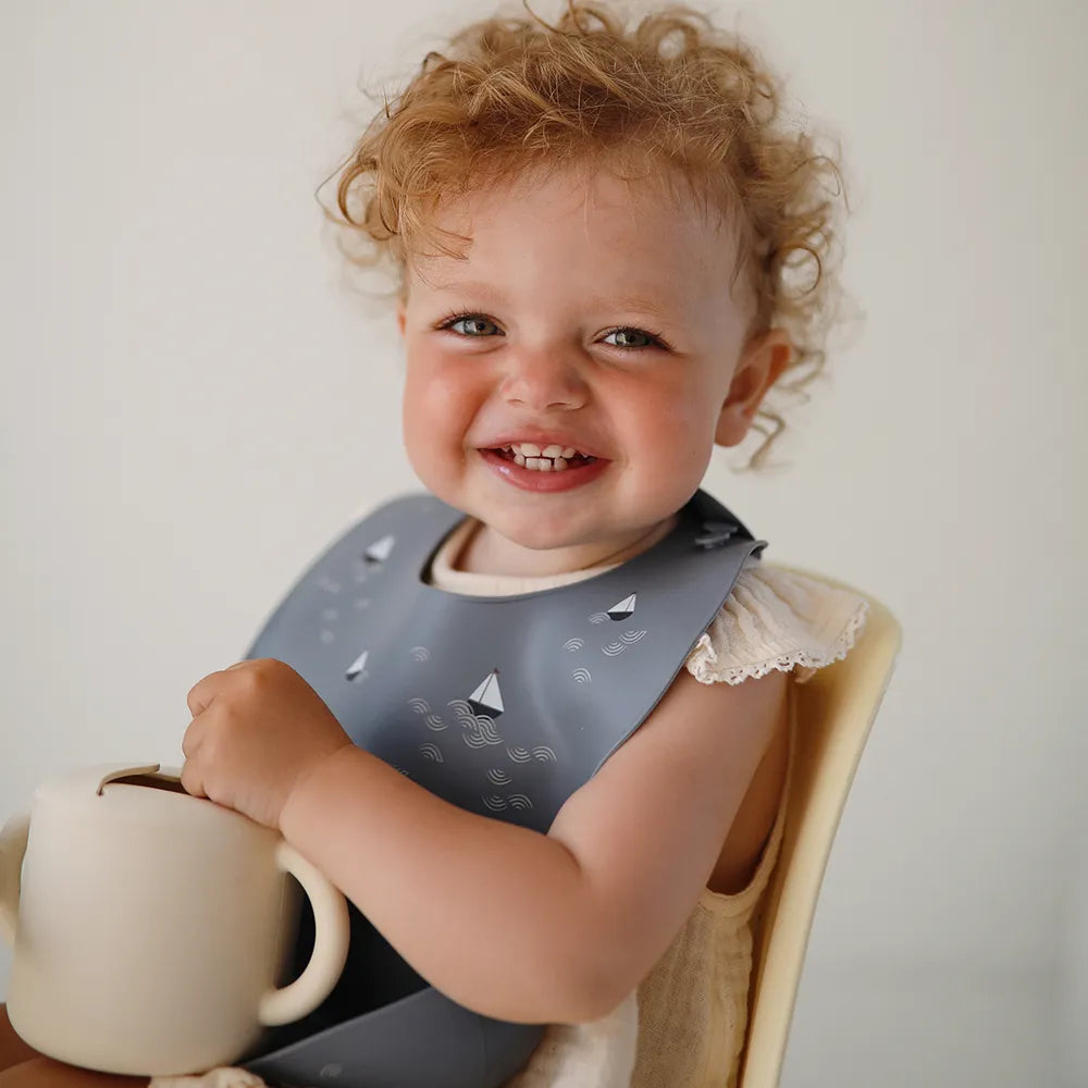 Mushie silikone snack kop