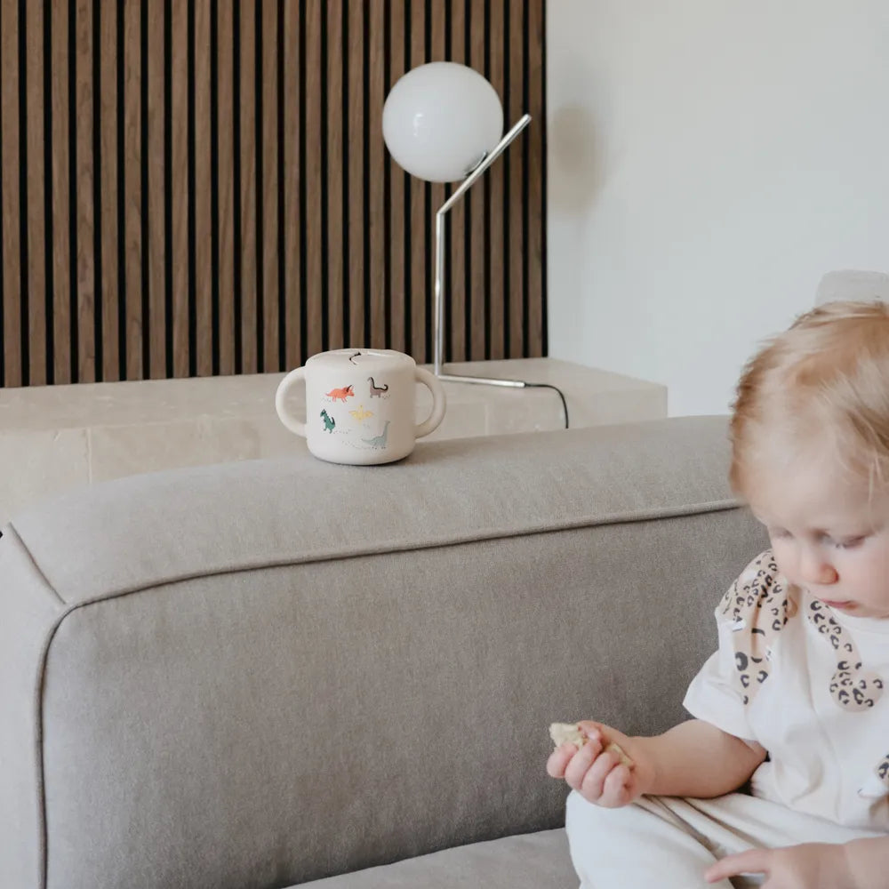 Mushie silikone snack kop