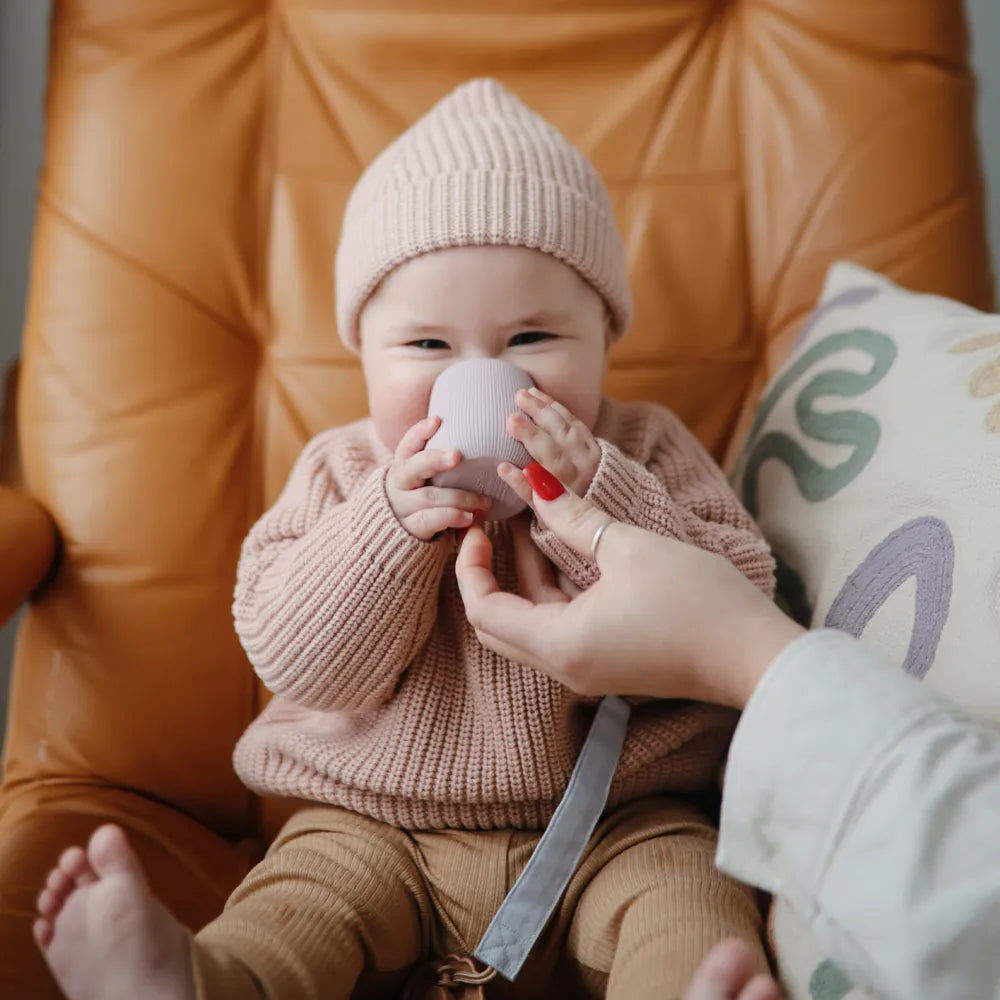 Mushie silikone starter kop