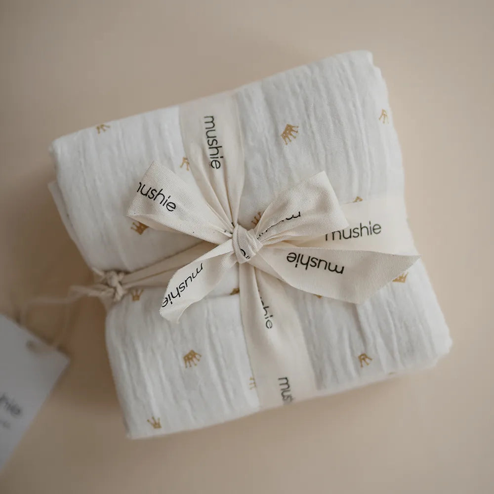 Mushie muslin stofbleer - 3-pak