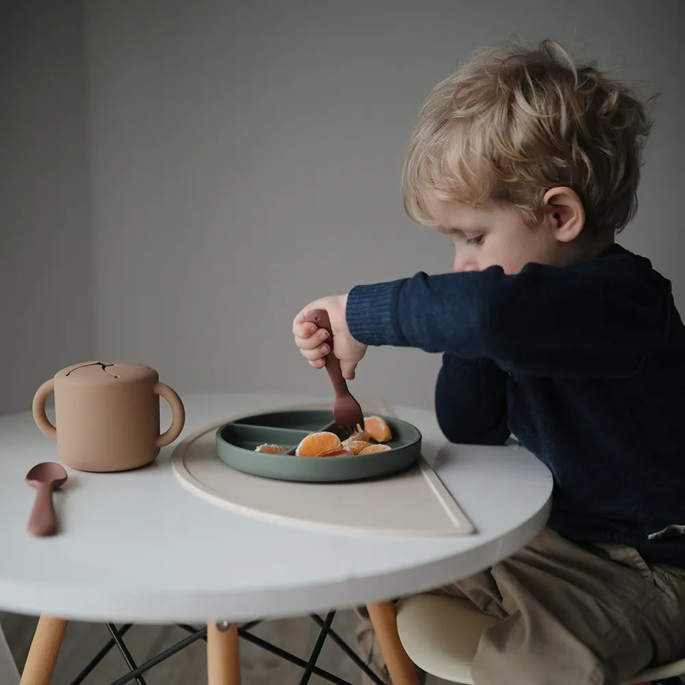 Mushie skridsikker tallerken - 3-delt