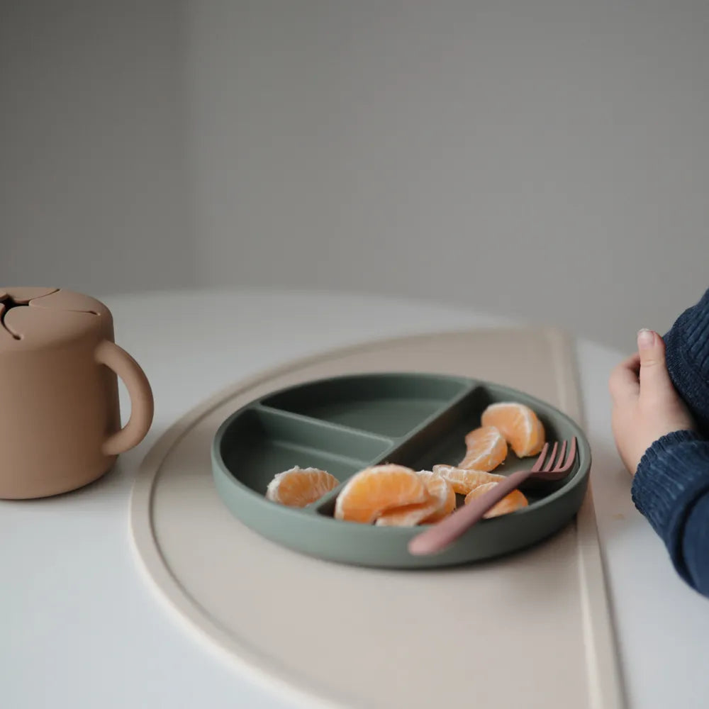 Mushie skridsikker tallerken - 3-delt