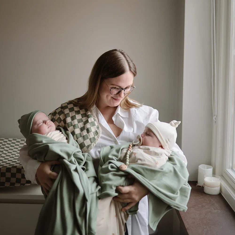 Mushie babytæppe i rib