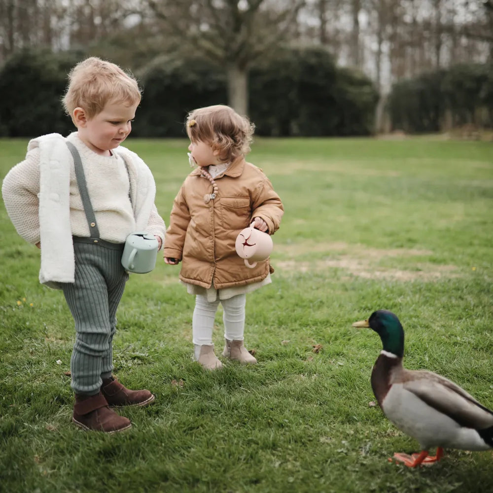 Mushie silikone snack kop